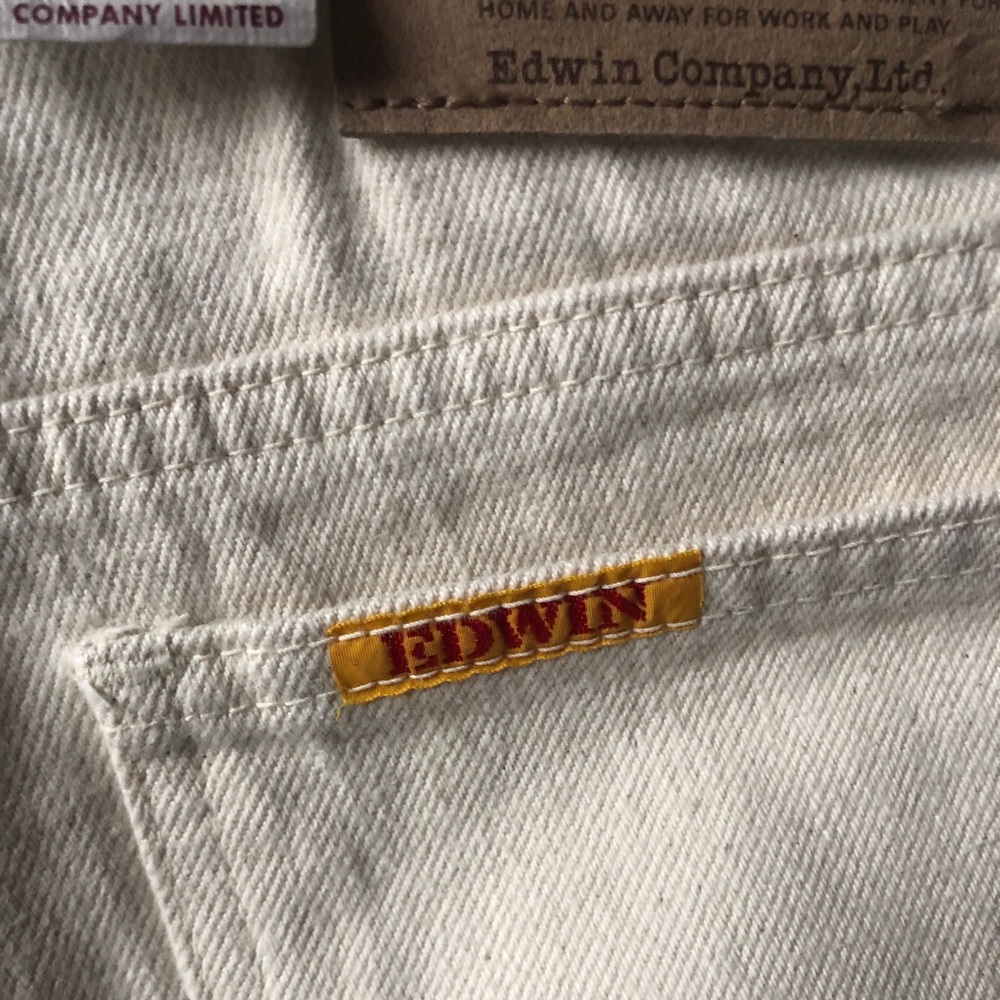 Edwin London Slum White Jeans - Picture 8 of 9